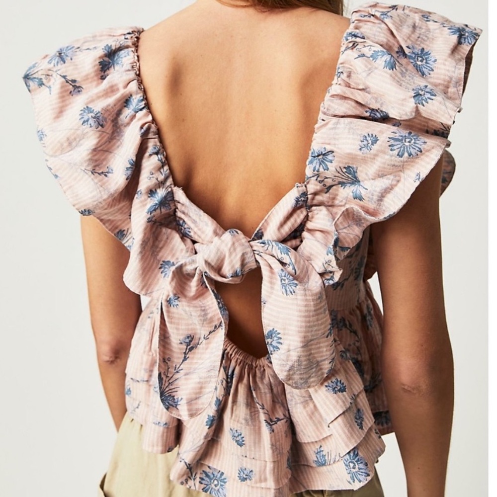 Final price ✨Free people buttercup crotchet tank - Picture 3 of 6